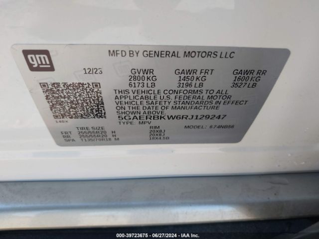 5GAERBKW6RJ129247 Buick Enclave Essence Fwd