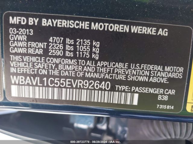 WBAVL1C55EVR92640 BMW X1 Xdrive28i