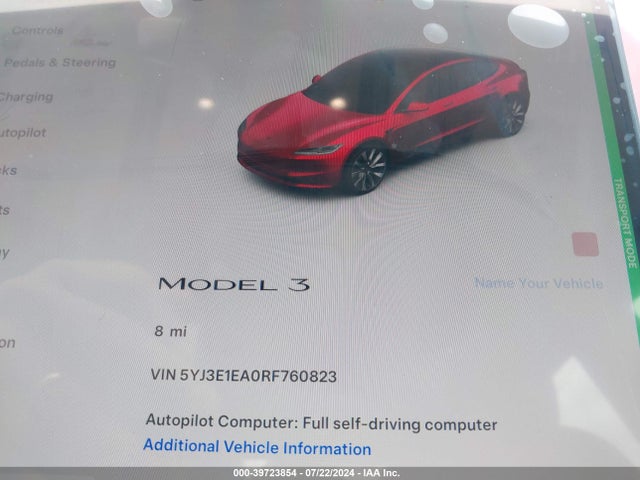 2024 TESLA MODEL 3 5YJ3E1EA0RF760823 Photo 6