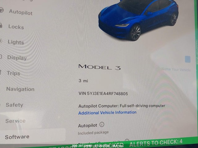 2024 TESLA MODEL 3 5YJ3E1EA4RF748805 Photo 6
