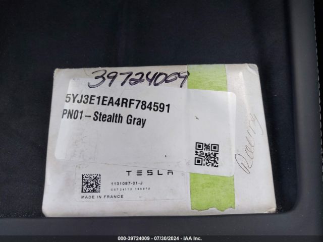 5YJ3E1EA4RF784591 Tesla Model 3 Rear-wheel Drive