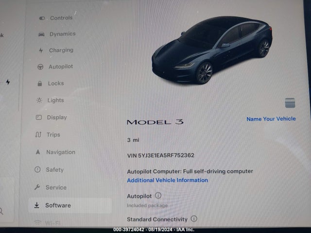 2024 TESLA MODEL 3 5YJ3E1EA5RF752362 Photo 6