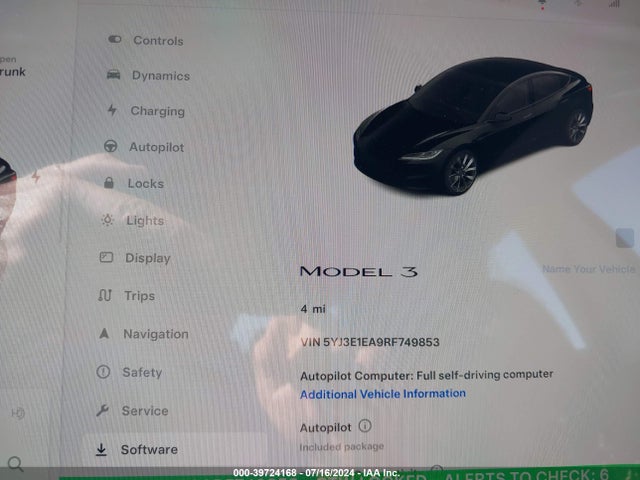 2024 TESLA MODEL 3 5YJ3E1EA9RF749853 Photo 6