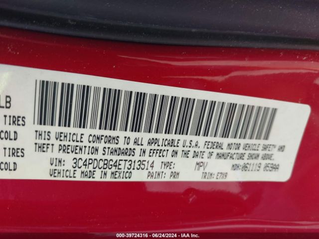 3C4PDCBG4ET313514 Dodge Journey Sxt