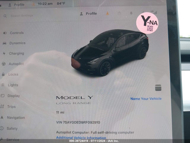 2024 TESLA MODEL Y 7SAYGDED9RF092910 Photo 6