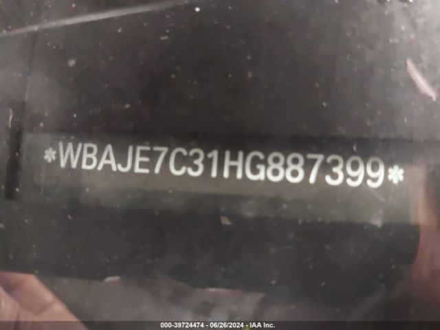 WBAJE7C31HG887399 BMW 540i Xdrive