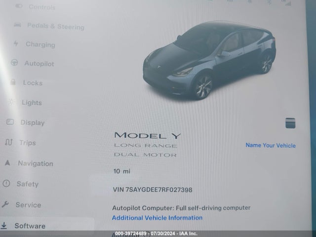 2024 TESLA MODEL Y 7SAYGDEE7RF027398 Photo 6