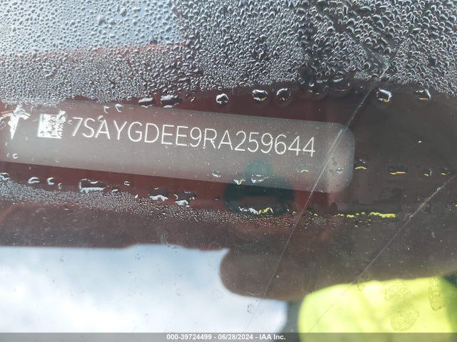 2024 TESLA MODEL Y 7SAYGDEE9RA259644 Photo 8