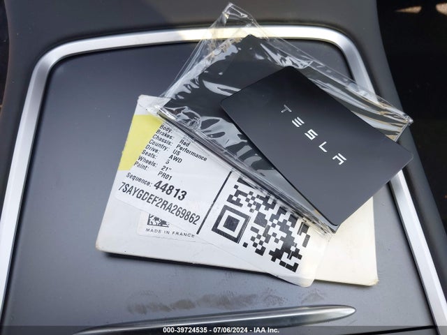 2024 TESLA MODEL Y 7SAYGDEF2RA269862 Photo 10
