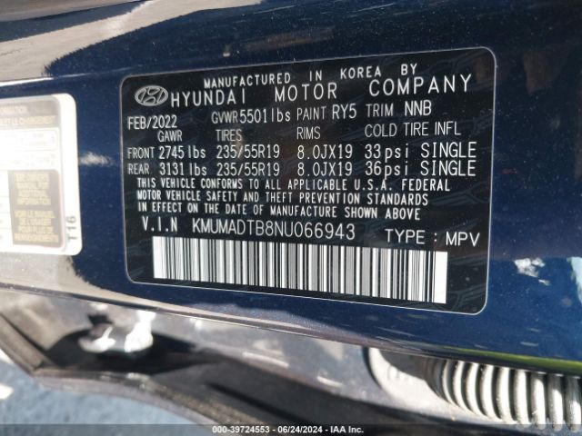 KMUMADTB8NU066943 Genesis Gv70 2.5t Awd