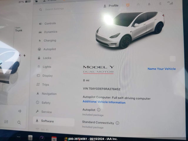 2024 TESLA MODEL Y 7SAYGDEF6RA278452 Photo 6