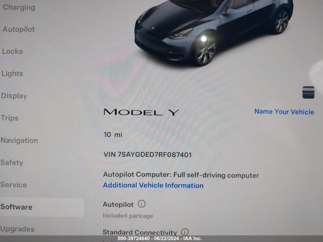 2024 TESLA MODEL Y 7SAYGDED7RF087401 Photo 6