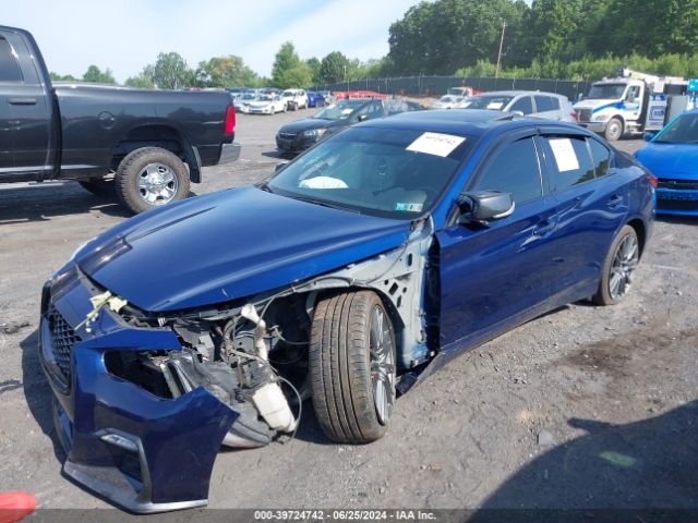 JN1FV7AR0KM830381 Infiniti Q50 3.0t Red Sport 400