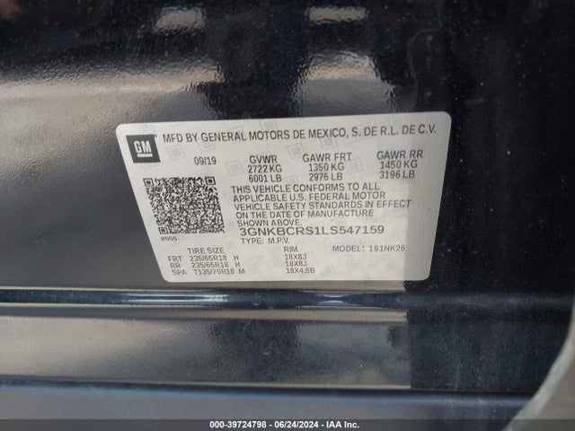 Chevrolet Blazer Fwd 2lt 2020 3GNKBCRS1LS547159 Image 9