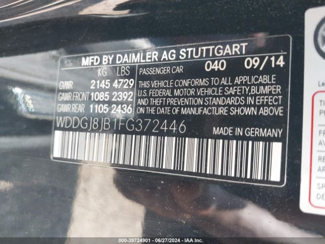 WDDGJ8JB1FG372446 Mercedes-Benz C 350 Sport 4matic