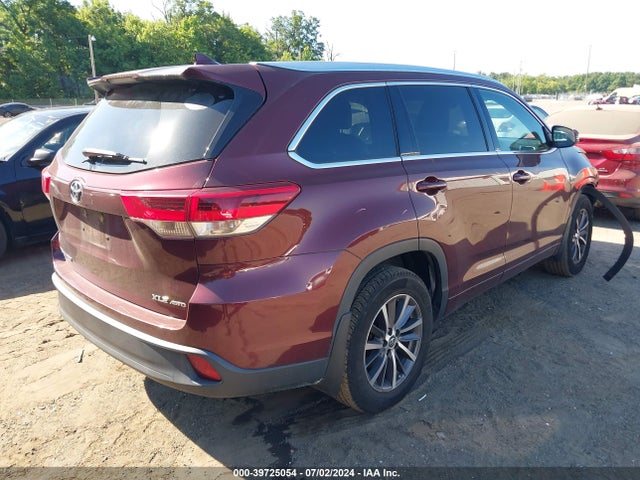Toyota Highlander Xle 2017 5TDJZRFH1HS404610 Image 4