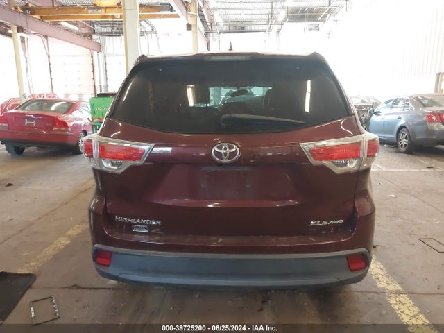 Toyota Highlander Xle V6 2016 5TDJKRFH0GS301407 Image 17