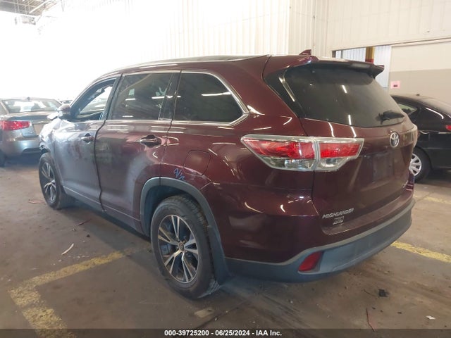 Toyota Highlander Xle V6 2016 5TDJKRFH0GS301407 Image 3