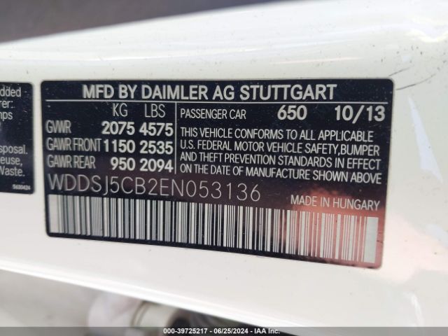WDDSJ5CB2EN053136 Mercedes-Benz Cla 45 Amg 4matic