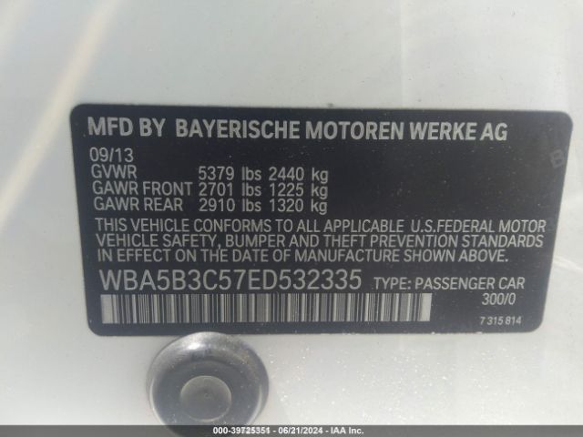 WBA5B3C57ED532335 BMW 535i Xdrive