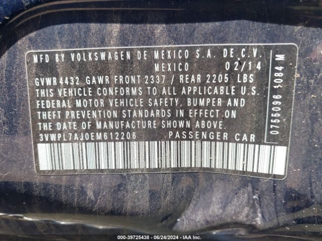 3VWPL7AJ0EM612206 Volkswagen Jetta Sportwagen 2.0l Tdi