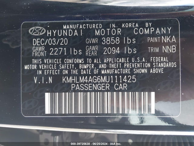 Hyundai ELANTRA SEL 2021 KMHLM4AG6MU111425 Image 9