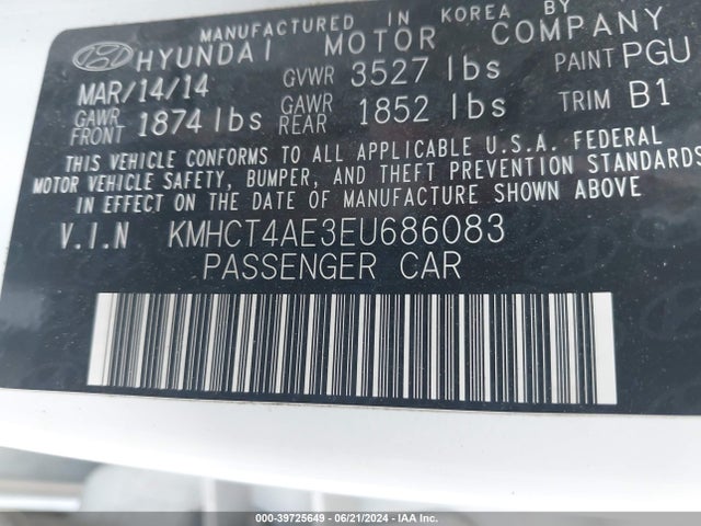 Hyundai ACCENT GLS 2014 KMHCT4AE3EU686083 Image 9