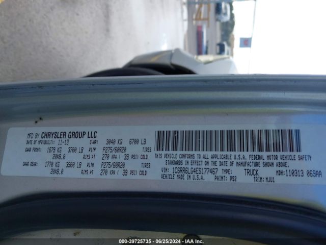 1C6RR6LG4ES177467 RAM 1500 Lone Star