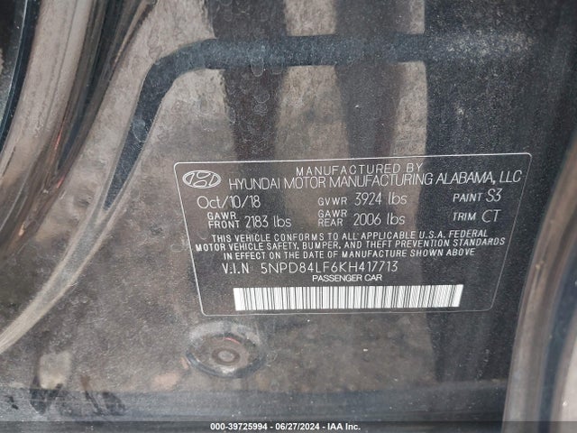 Hyundai ELANTRA SEL 2019 5NPD84LF6KH417713 Image 9