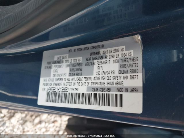 JM3KFBBL1H0138630 Mazda CX-5 SPORT