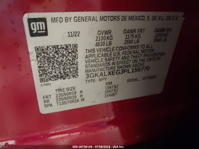 3GKALXEG3PL159770 GMC Terrain Awd Denali