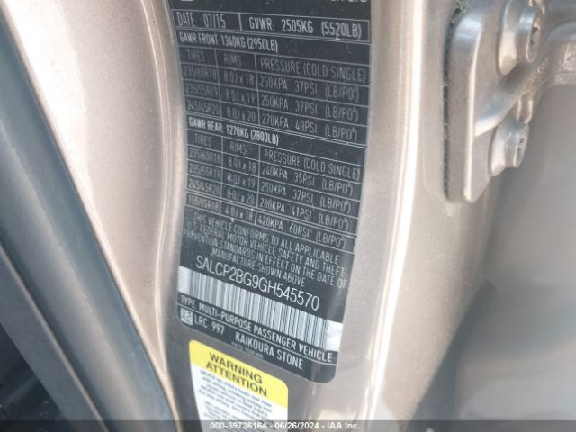 SALCP2BG9GH545570 Land Rover Discovery Sport Se