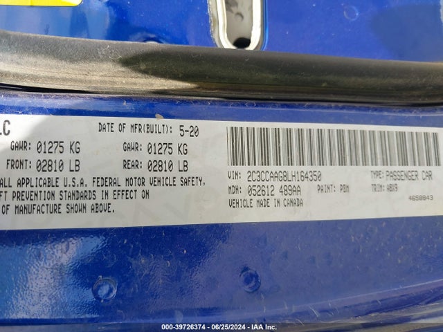 2C3CCAAG8LH164350 Chrysler 300 Touring
