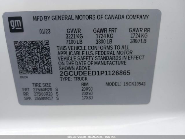 2GCUDEED1P1126865 Chevrolet Silverado 1500 4wd  Short Bed Rst