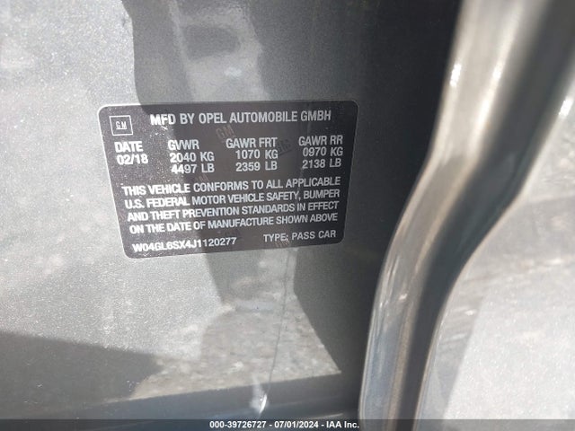 Buick Regal Sportback Preferred 2018 W04GL6SX4J1120277 Image 9