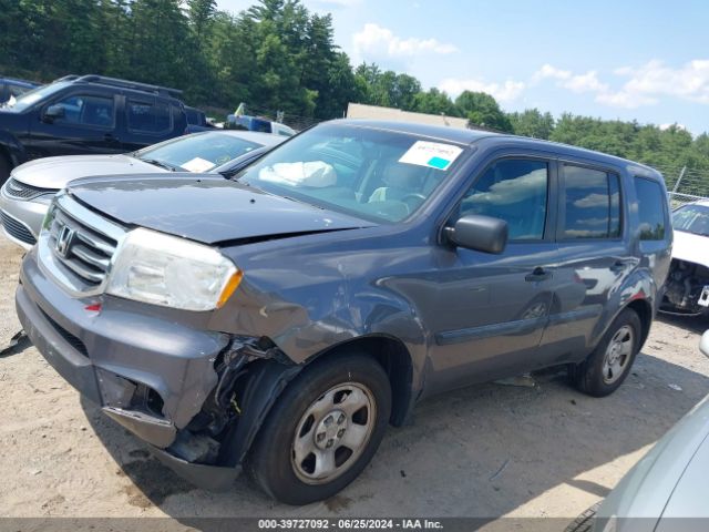 5FNYF4H29FB013242 Honda PILOT LX