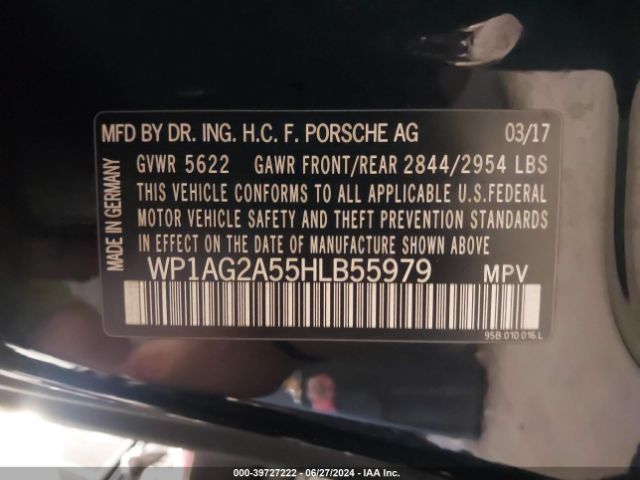 2017 PORSCHE MACAN WP1AG2A55HLB55979 Photo 8