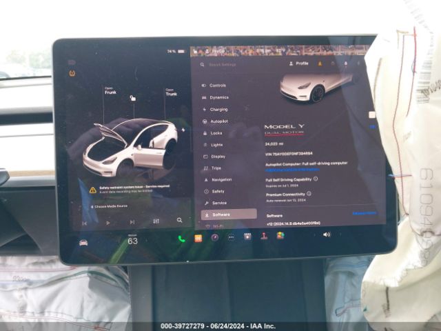 7SAYGDEF0NF394694 Tesla Model Y Performance Dual Motor All-wheel Drive