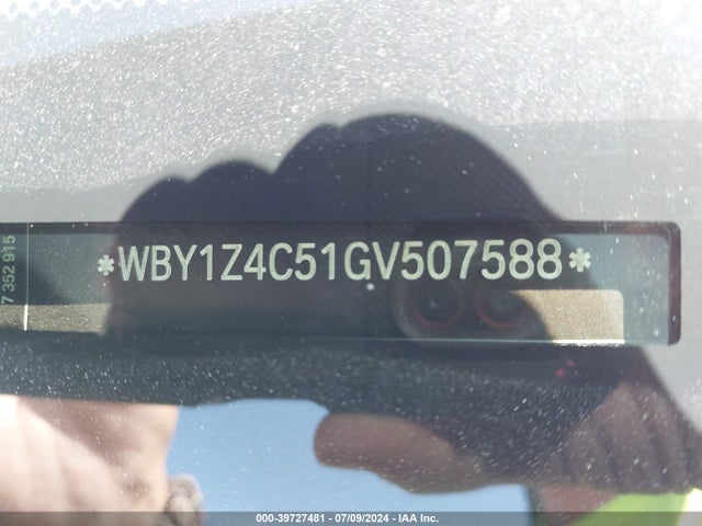 WBY1Z4C51GV507588 BMW I3 Base W/range Extender