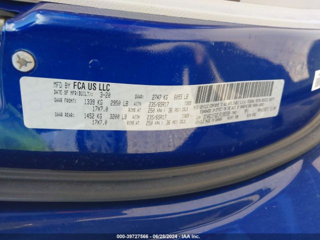 2C4RC1FG2LR195599 Chrysler Pacifica Touring