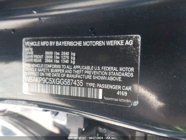 WBAKP9C5XGG587435 BMW 550i Xdrive