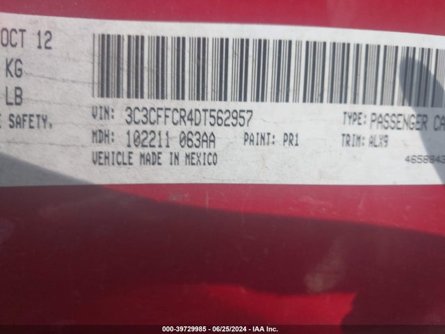 2013 FIAT 500 3C3CFFCR4DT562957 Photo 8