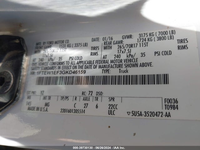 Ford F-150 Xlt 2016 1FTEW1EF3GKD46159 Image 9