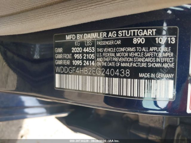 WDDGF4HB2EG240438 Mercedes-Benz C 250 Luxury/sport