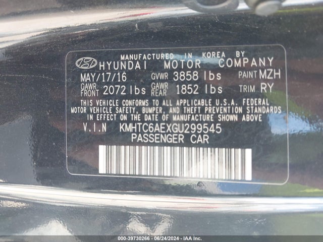 Hyundai Veloster Turbo 2016 KMHTC6AEXGU299545 Image 9