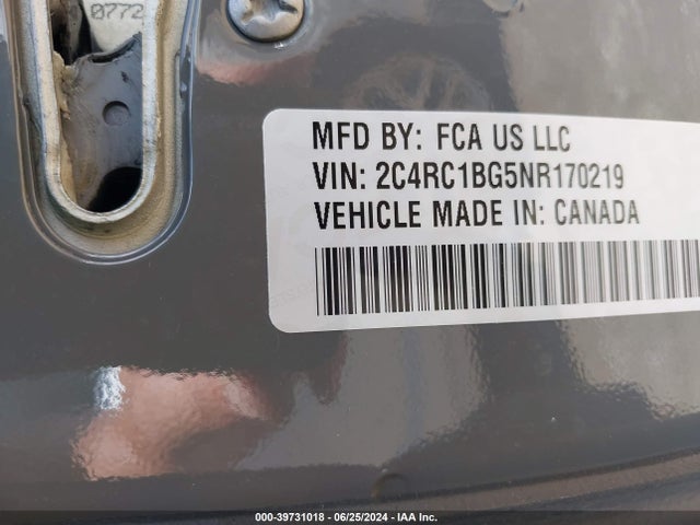 2C4RC1BG5NR170219 Chrysler Pacifica Touring L