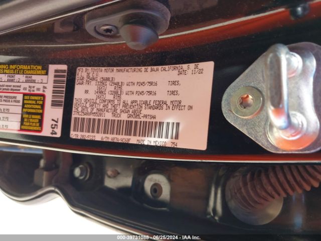 3TMCZ5ANXPM552011 Toyota Tacoma Sr5 V6