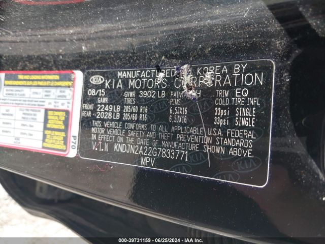 KNDJN2A22G7833771 KIA Soul