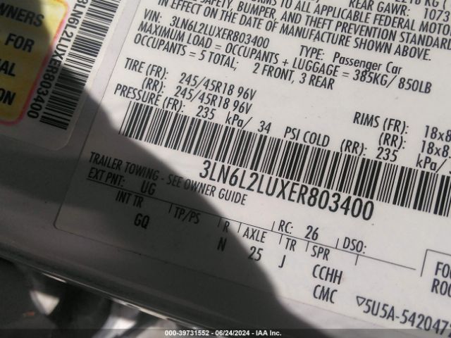 3LN6L2LUXER803400 Lincoln MKZ HYBRID