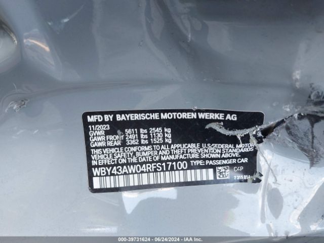 WBY43AW04RFS17100 BMW I4 Edrive35